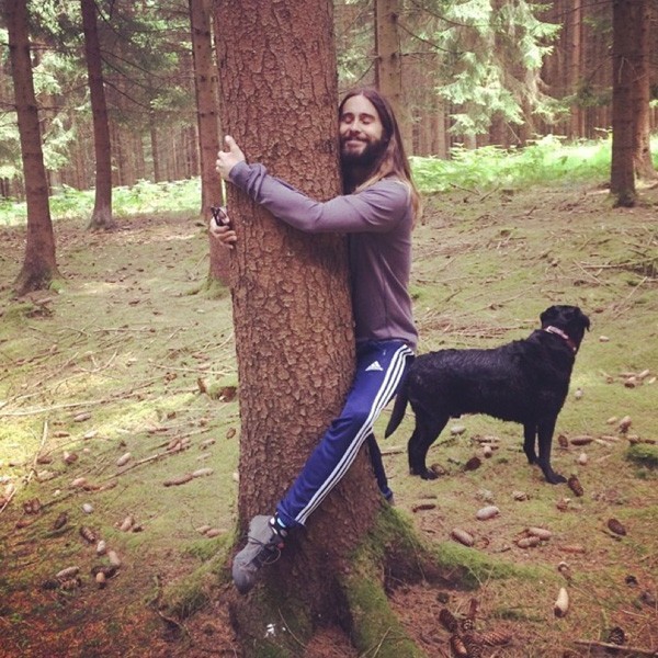 Jared Leto a jeho pôvodná fotka na Instagrame
